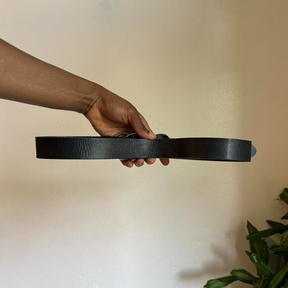 Vintage Black classic ring belt - Picture 4 of 4